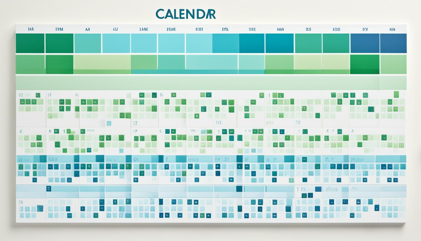 Uniform motion calendar