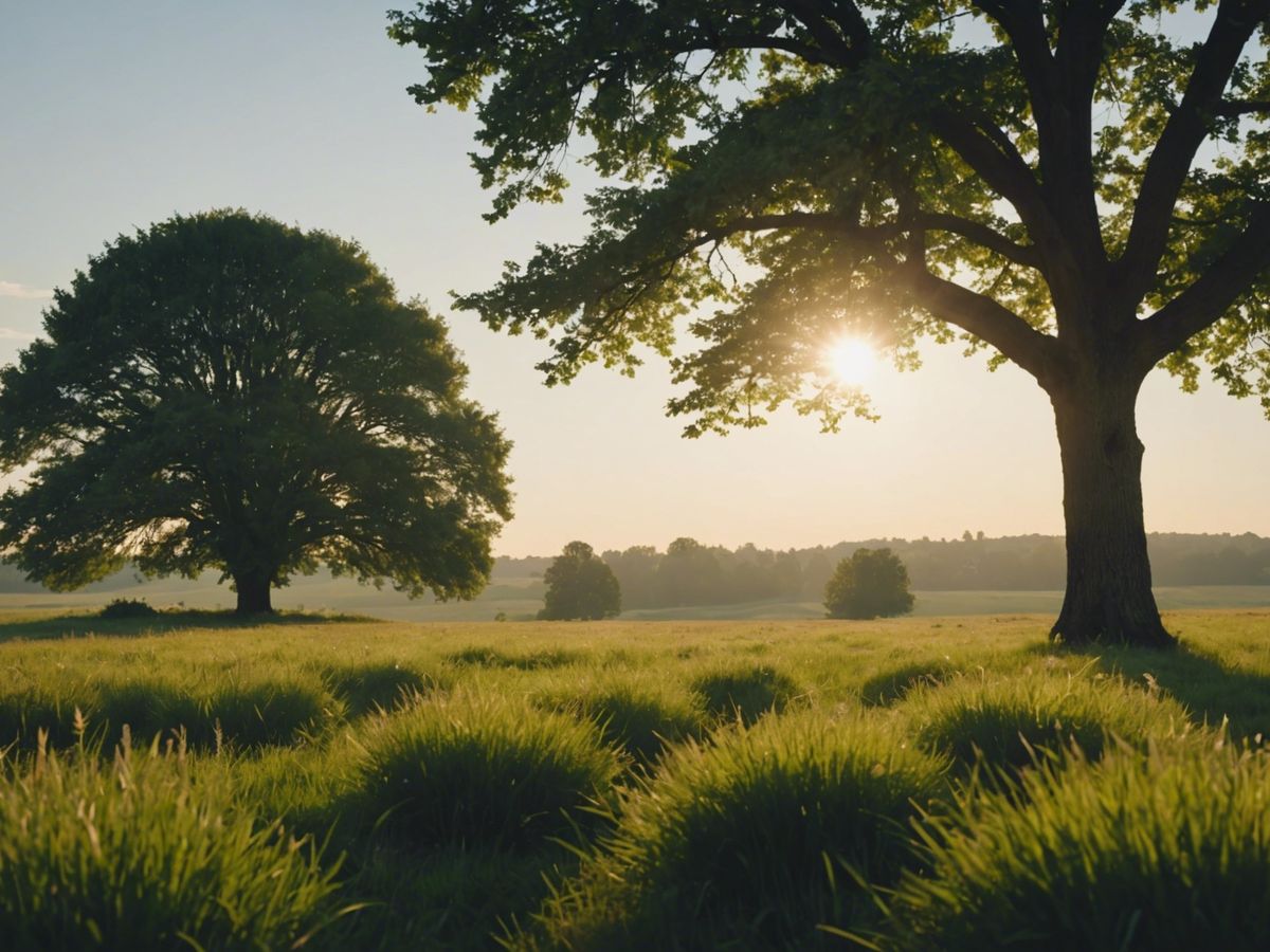 A peaceful meadow with a single tree under a bright sky, symbolizing Scott Kilburg's memory.