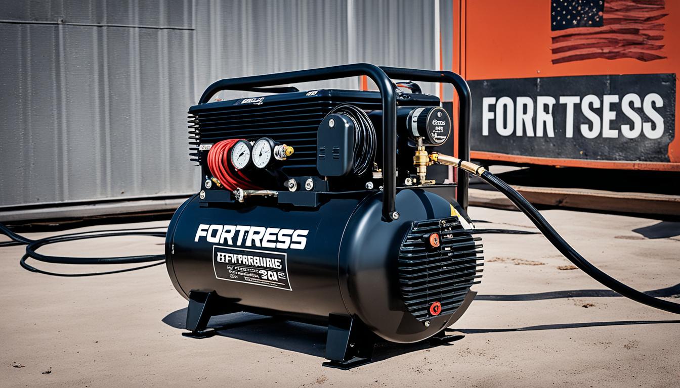 fortress 26 gallon air compressor vs california air compressor