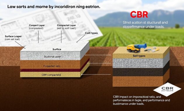 Pavement design with CBR