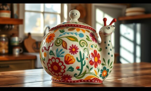 western snail cookie jar